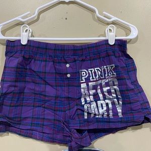 PINK VICTORIA SECRET boxer sleep shorts